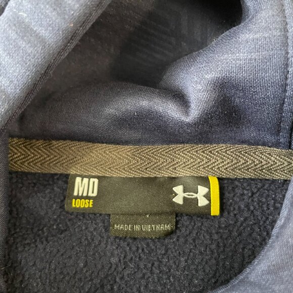 Under Armour Coeur D'Alene Golf Resort Idaho Navy Men's Hoodie Medium Loose Fit - Picture 2 of 5